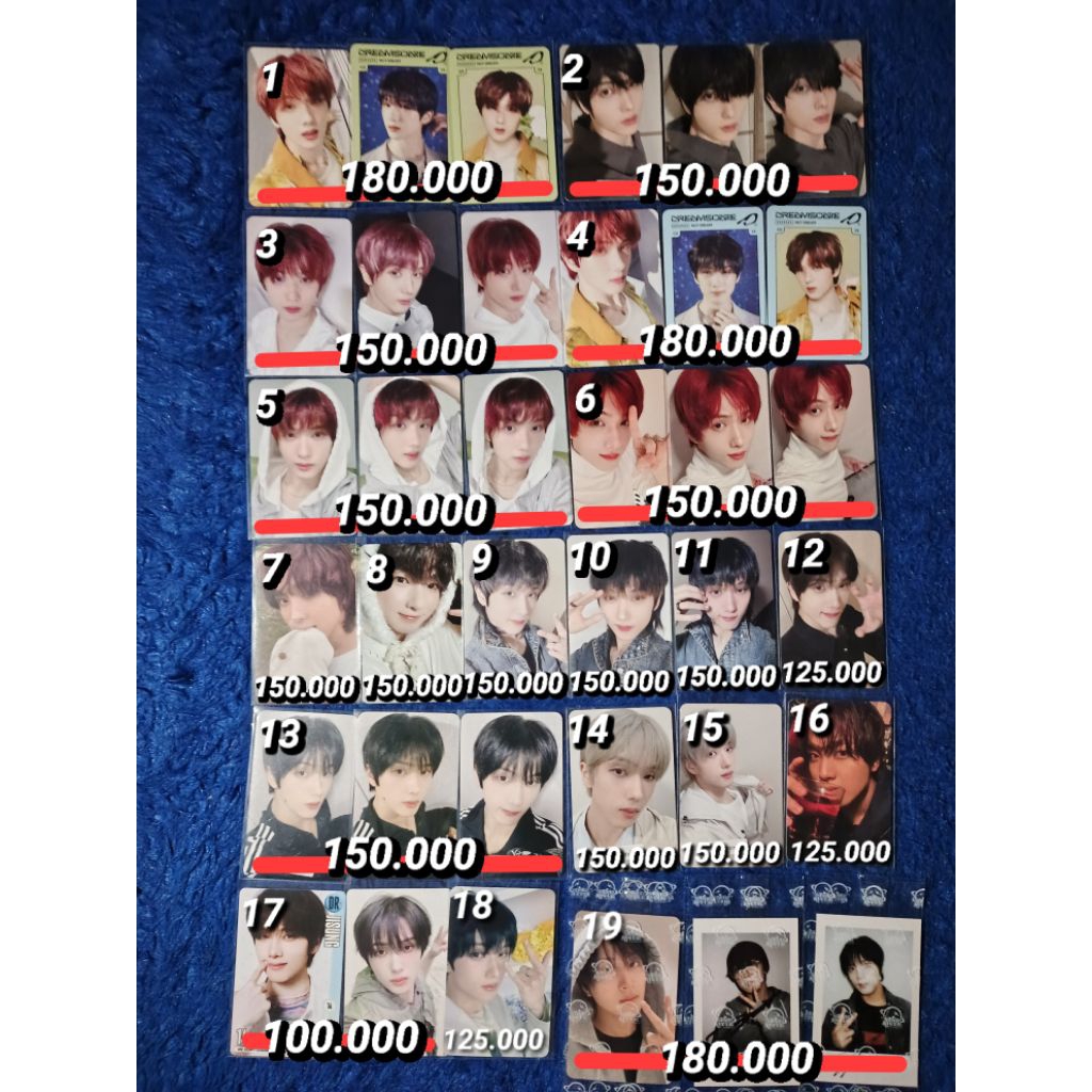 Photocard อย่างเป็นทางการ nct dream Haechan Jisung