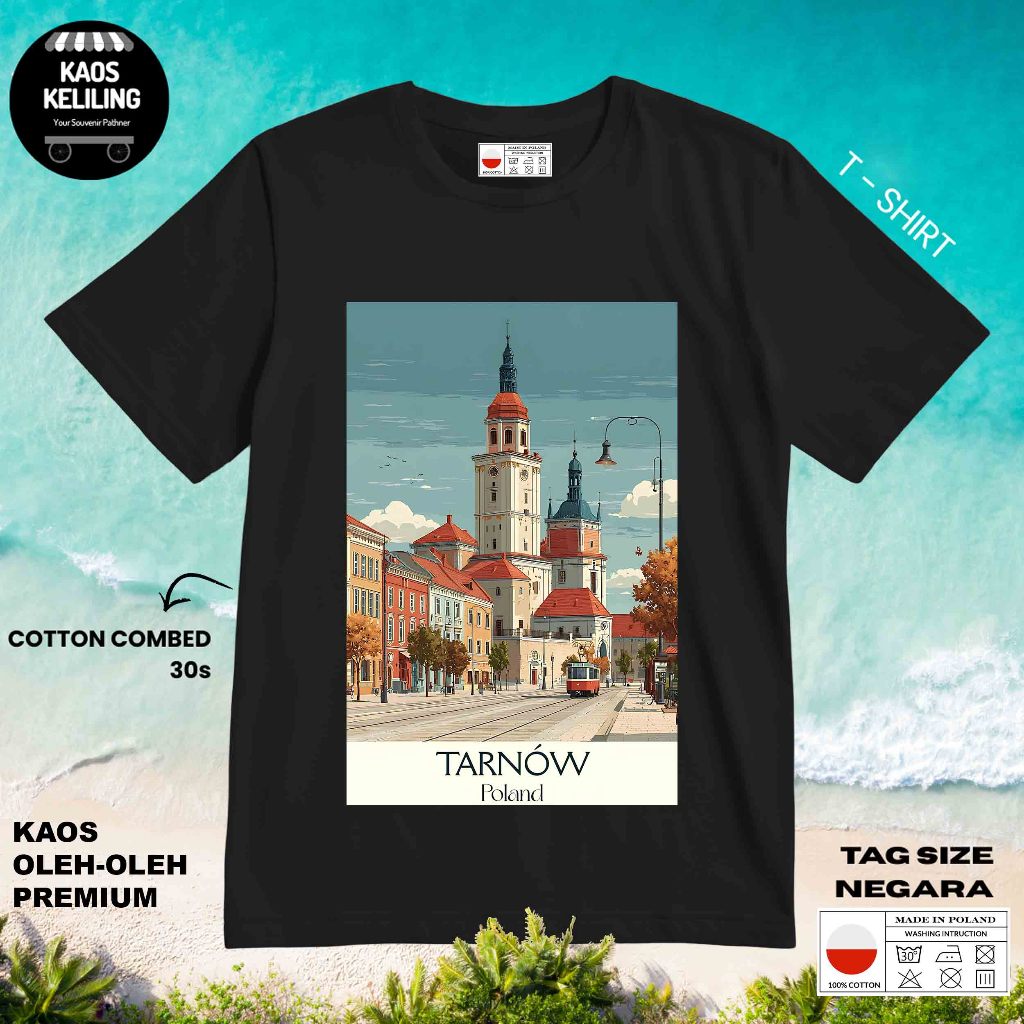 POLAND 2 SOUVENIR เสื้อยืด POLAND ALCI LABEL TAG ของขวัญพรีเมี่ยม SOUVENIR CLOTHES