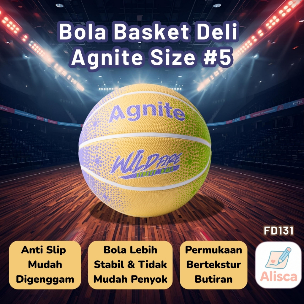 Deli Agnite FD131 Basketball / Anti-Slip Stabilly Bright Color Strong Grip
