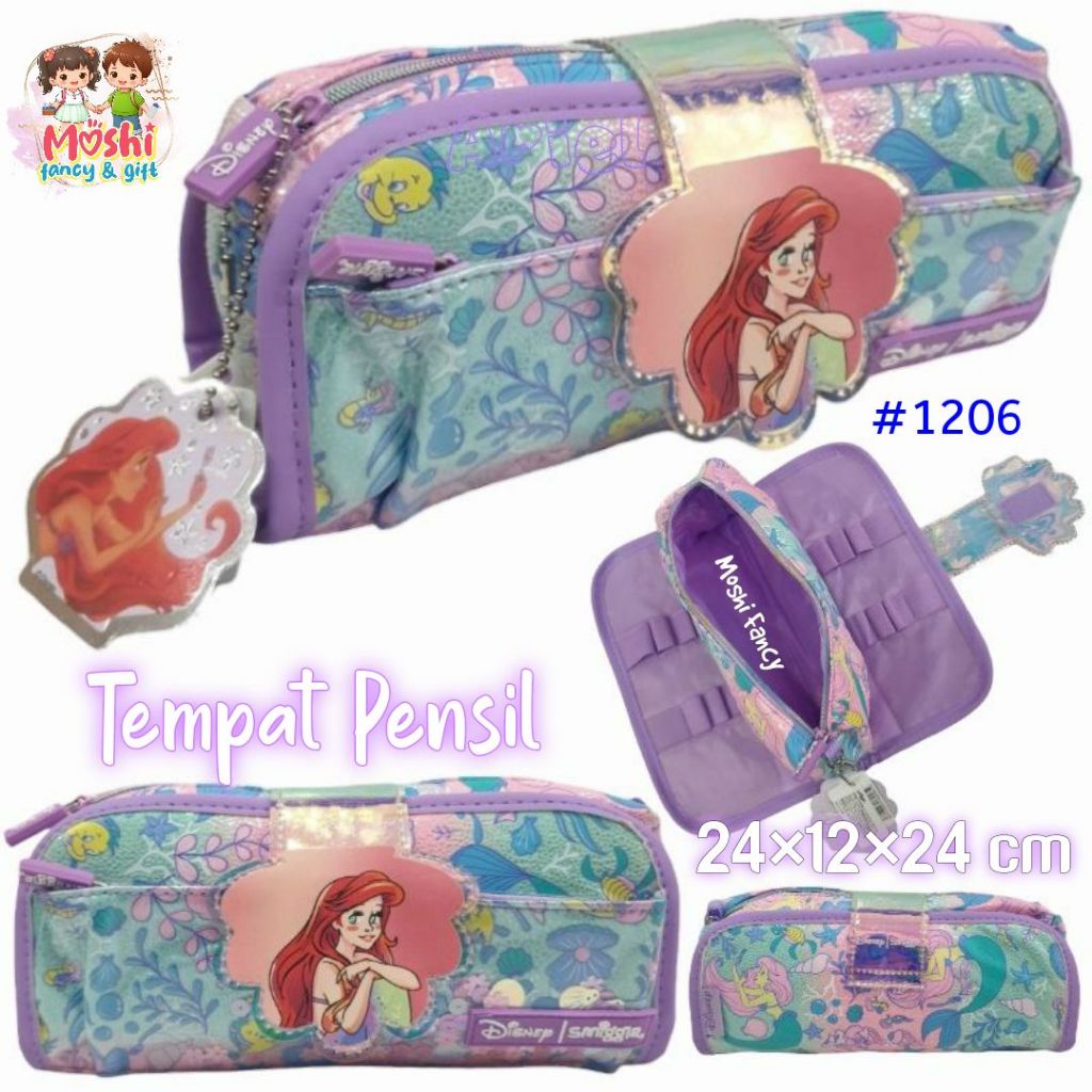 กล่องดินสอ Disney Ariel / กล่องดินสอ Ariel Mermaid / Girls Flip Pencil Case