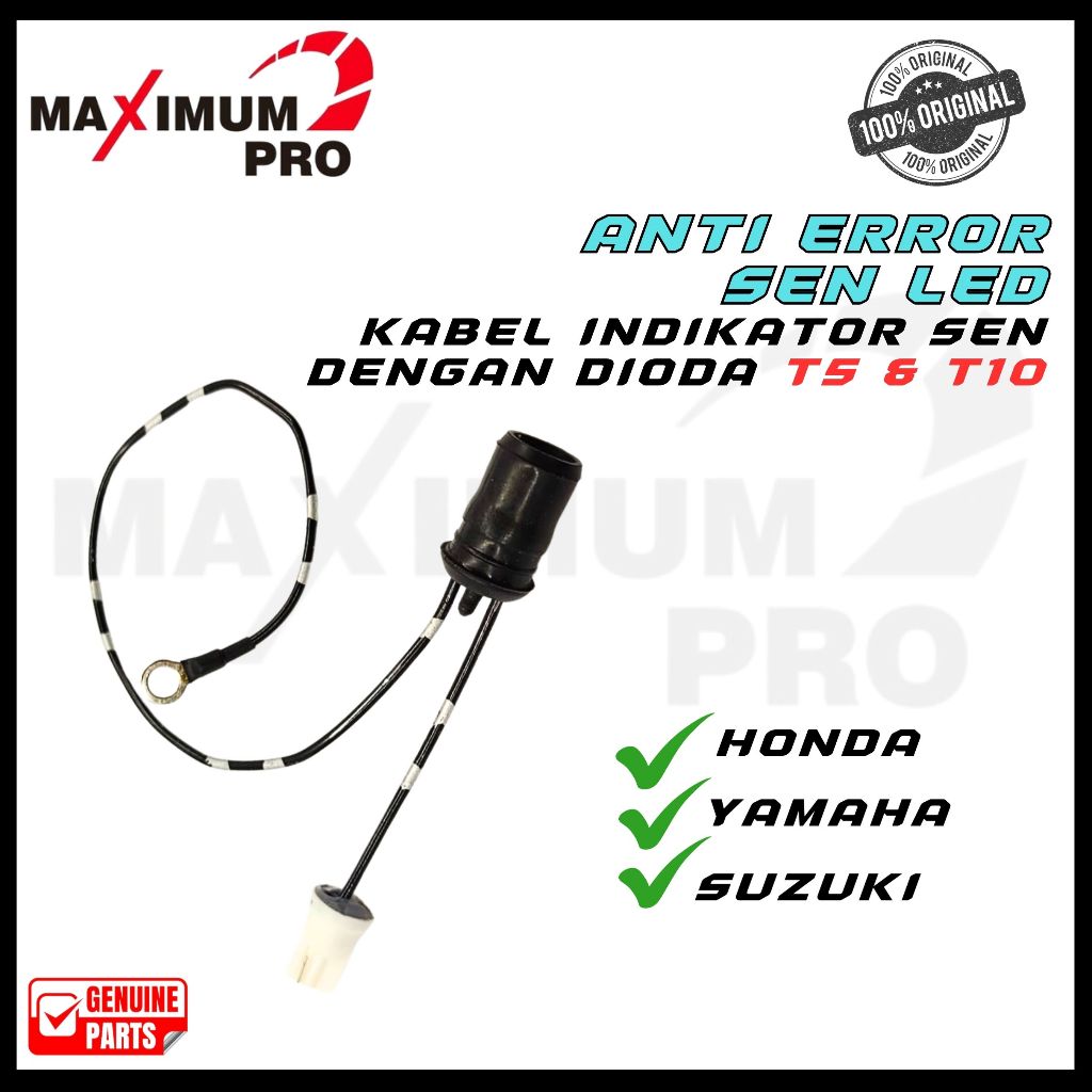 SPEEDODE LIGHT CABLE ANTI ERROR PNP SOCKET FITTING T10 & T5 SOCKET SEN LED DIOMETER ANTI ERROR