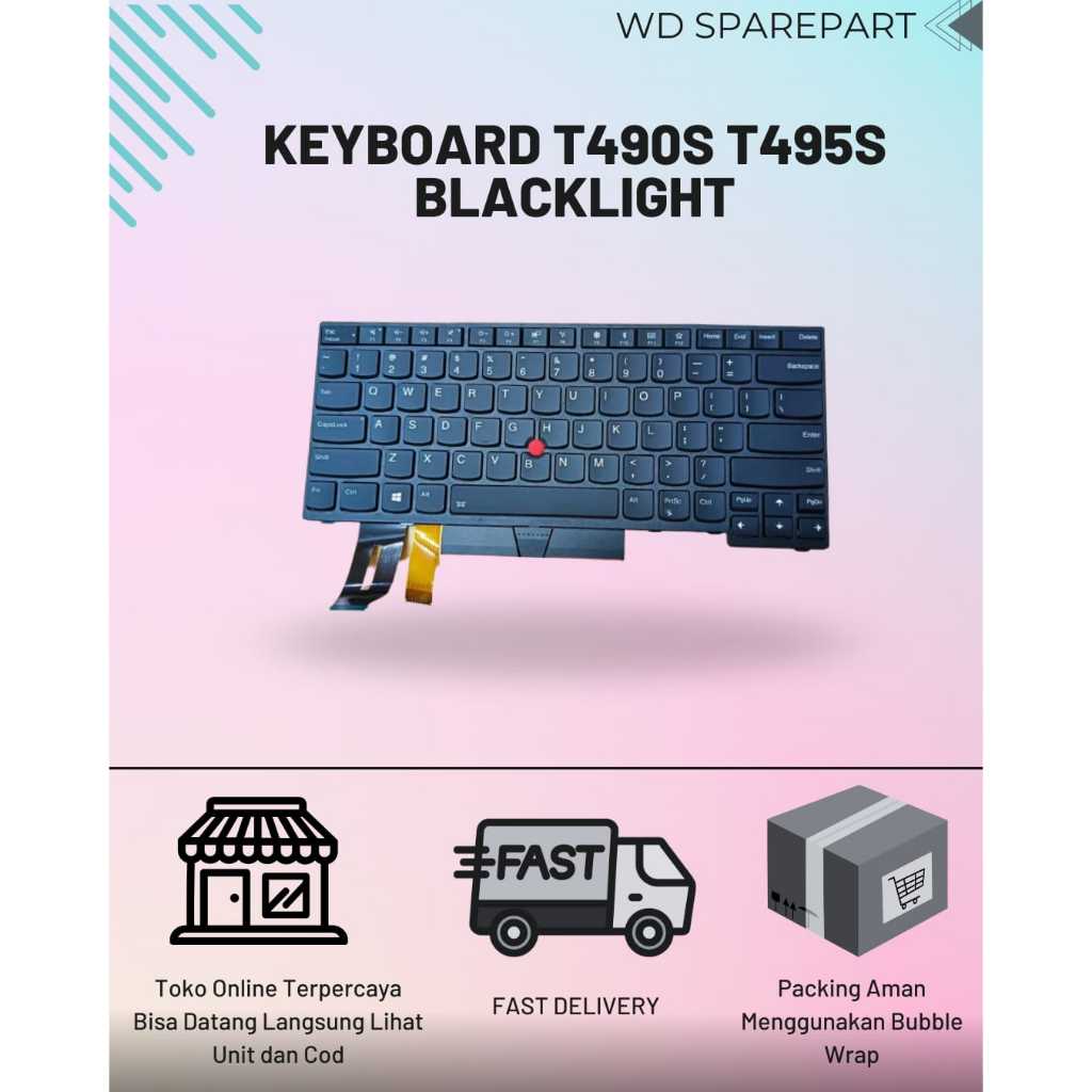 | คีย์บอร์ด LENOVO T490 T495 (BACKLIGHT)