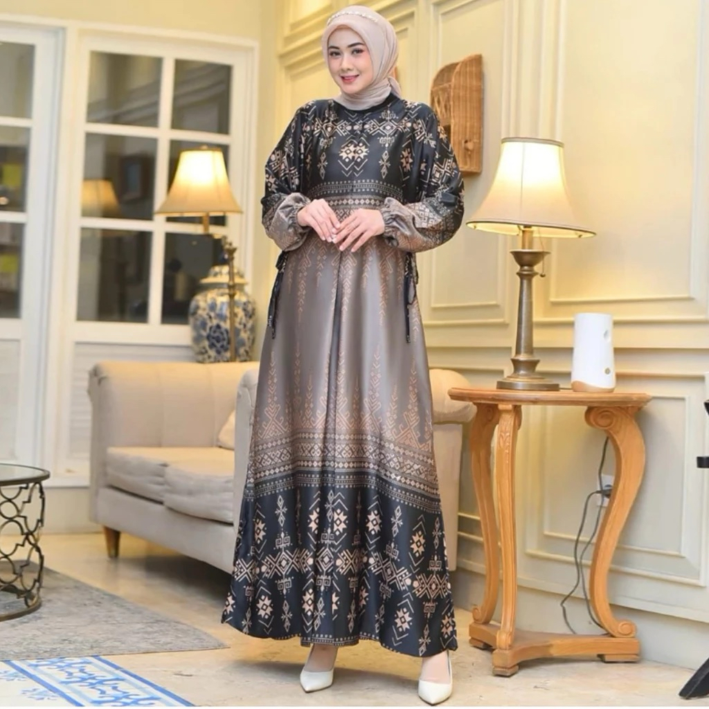 Gamis Lebara 2026 คําเชิญผู้หญิงหรูหราล่าสุดเกมเสื้อผ้า Current Bsju Gmis Party Bju Moslem ผู้ใหญ่ผู
