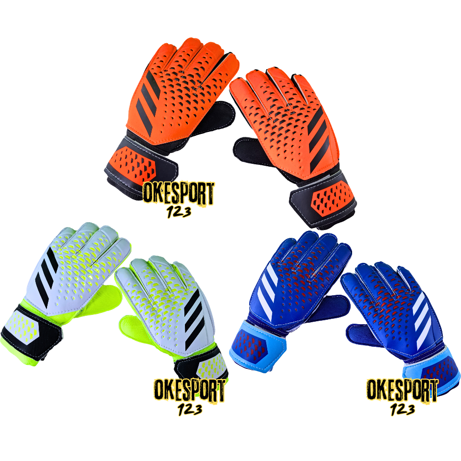 DWS AD GOALKEEPER GLOVES SIZE 8, 9, 10. BONE FOOTBALL GOALKEEPER FINGER PROTECTOR, ถุงมือสําหรับผู้ใ