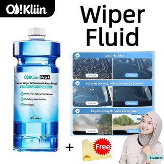 OKliin 1000ml WIPER CLEANER HYDROPHOBIC Cairan Wiper Kaca Mobil Anti Embun Cairan Wiper Daun Talas Cairan Wiper Anti Jamur