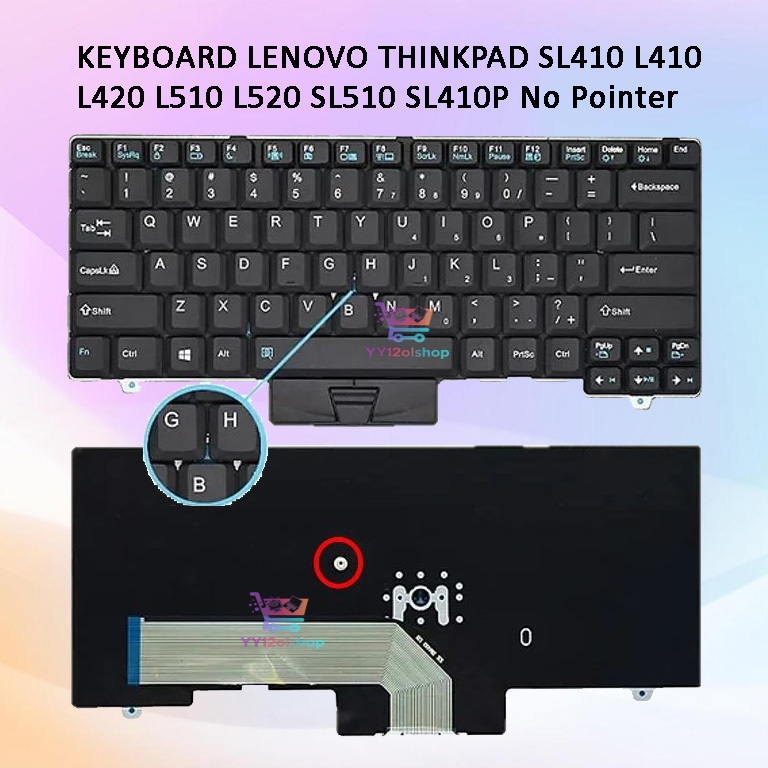 LENOVO THINKPAD SL410 L410 L412 L420 L510 L520 SL510 SL410P คีย์บอร์ดไม่มีตัวชี้
