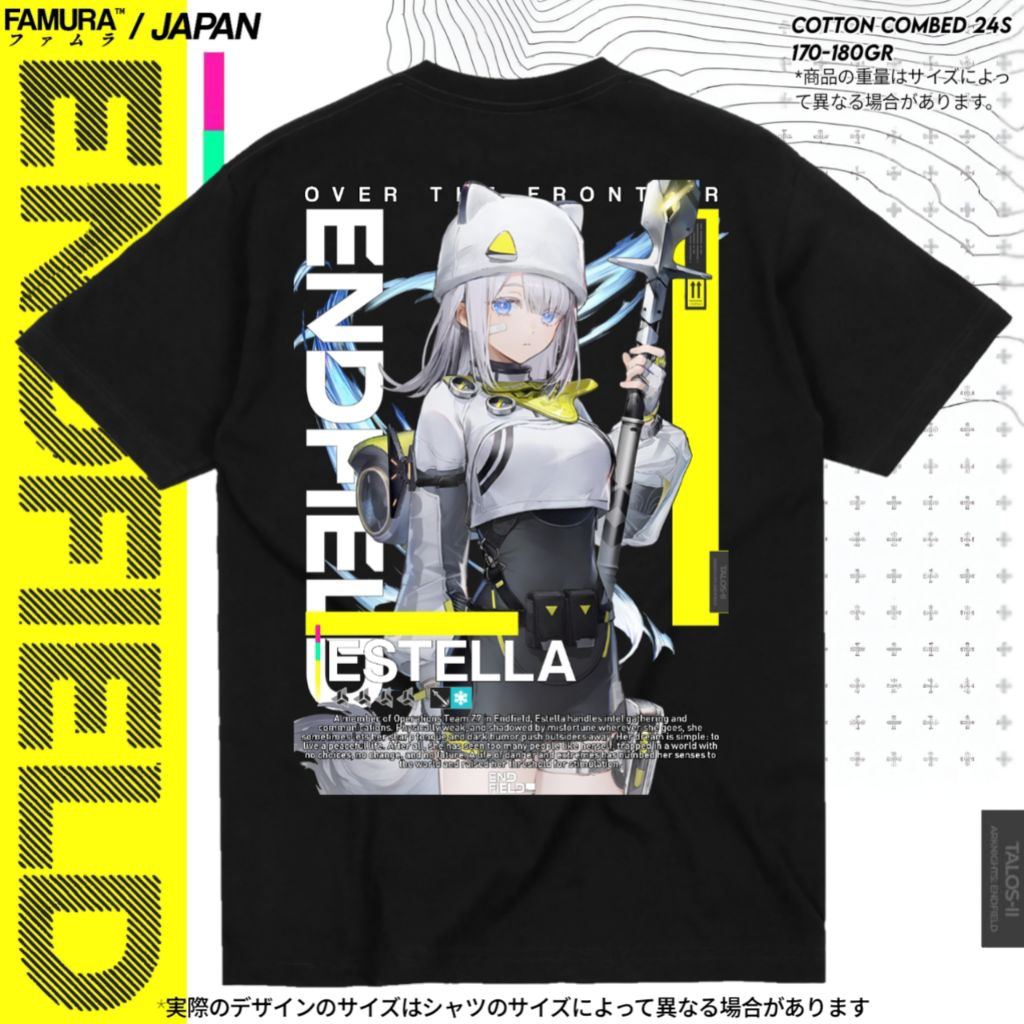เสื้อยืด FIMURA เสื้อเกม Estella Arknights Endfield