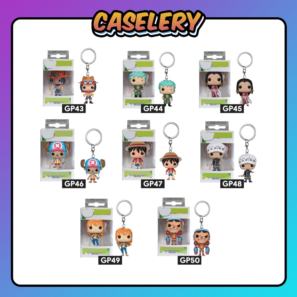 [GP] Pop Keychain Pirate Character One Piece Luffy Portgas D Ace คุณภาพระดับพรีเมียม