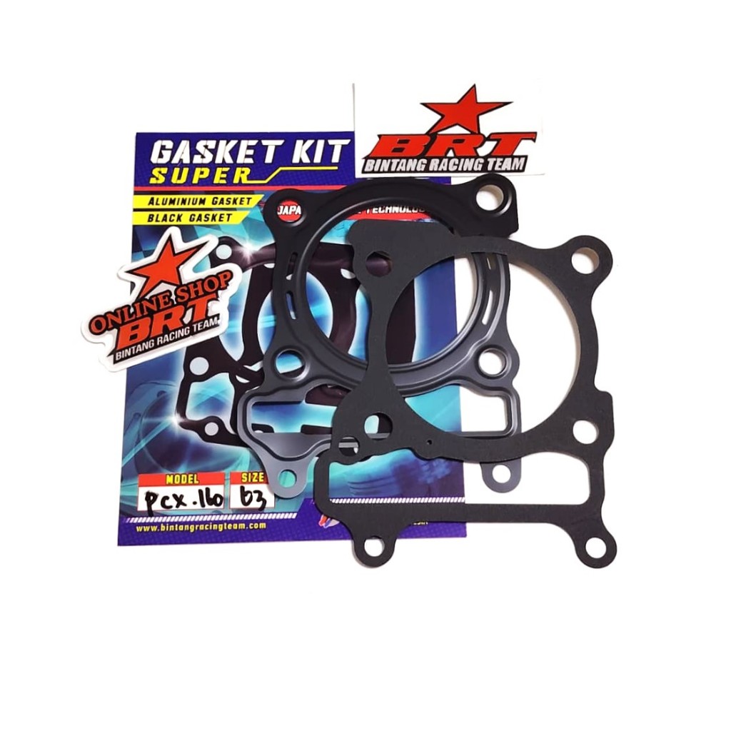 BRT GASKET HEAD BLOCK GASKET VARIO 160 PCX 160 ADV 160 63 มม. 63 มม. TOP และ BOTTOM PACKING BRT VARI