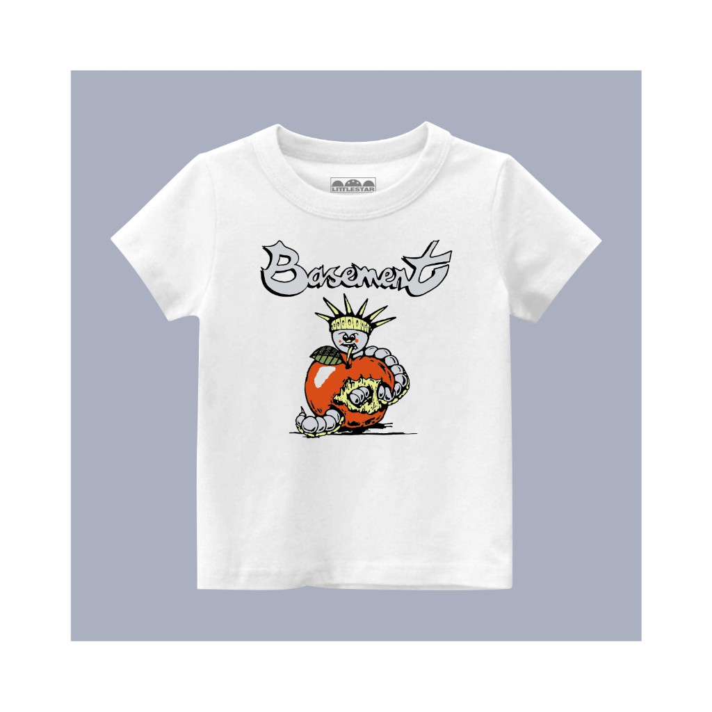เสื้อผ้าเด็ก เสื้อยืดวง Basement "Bad Apple" เสื้อยืดเด็ก unisex สําหรับอายุ 1-8 ปี