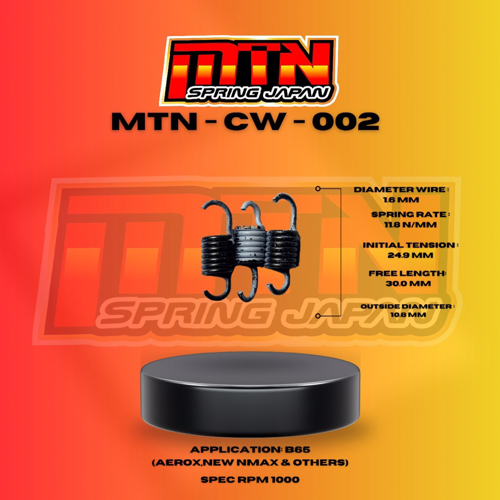 MTN SPRING CW 002 RPM 1000 1500 AEROX NEW NMAX B65 KC_KC RACING STORE