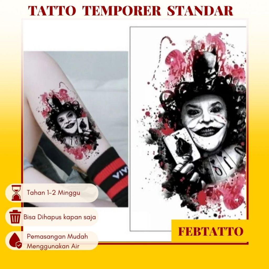 รอยสักชั่วคราวขนาด 21cmx15cm Aesthetic Tattoo Motif ชั่วคราว Tattoo สติกเกอร์ฮาลาลขายส่งน้ํา Tattoo 