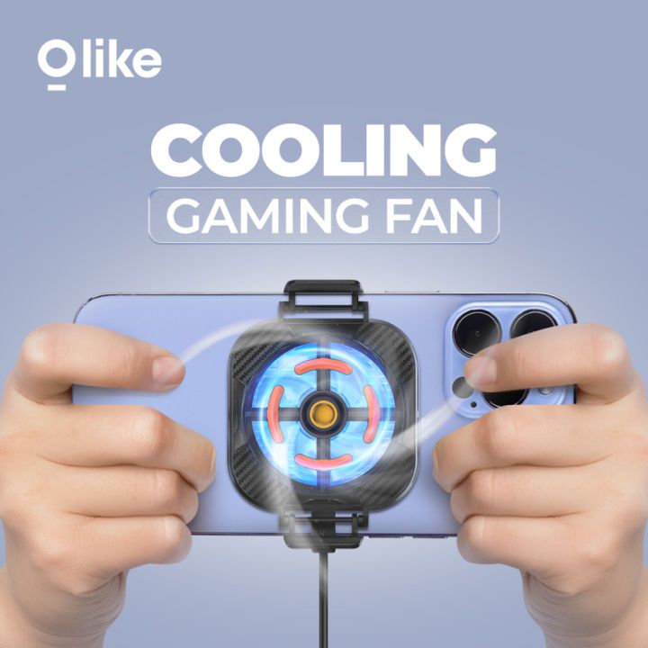 HP OlyIKE CF1 Cooling Pad พัดลมสําหรับเล่นเกมโทรศัพท์ Cooler PHONE COOLER OLIKE CF1 ANTI NOISE PHONE