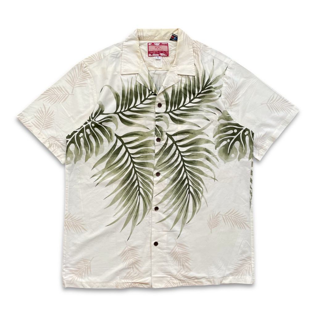 KEMEJA Vintage Y2K RJC Hawaii USA เสื้อคอปกเปิด (เสื้อเชิ้ตผู้ชาย/หญิง)
