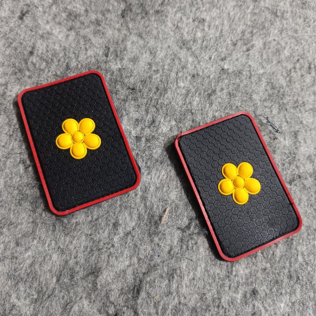 3D POLICE COMPOL Rank Rubber Patch / POLRI COMPOL Rank Patch / ยางตํารวจ