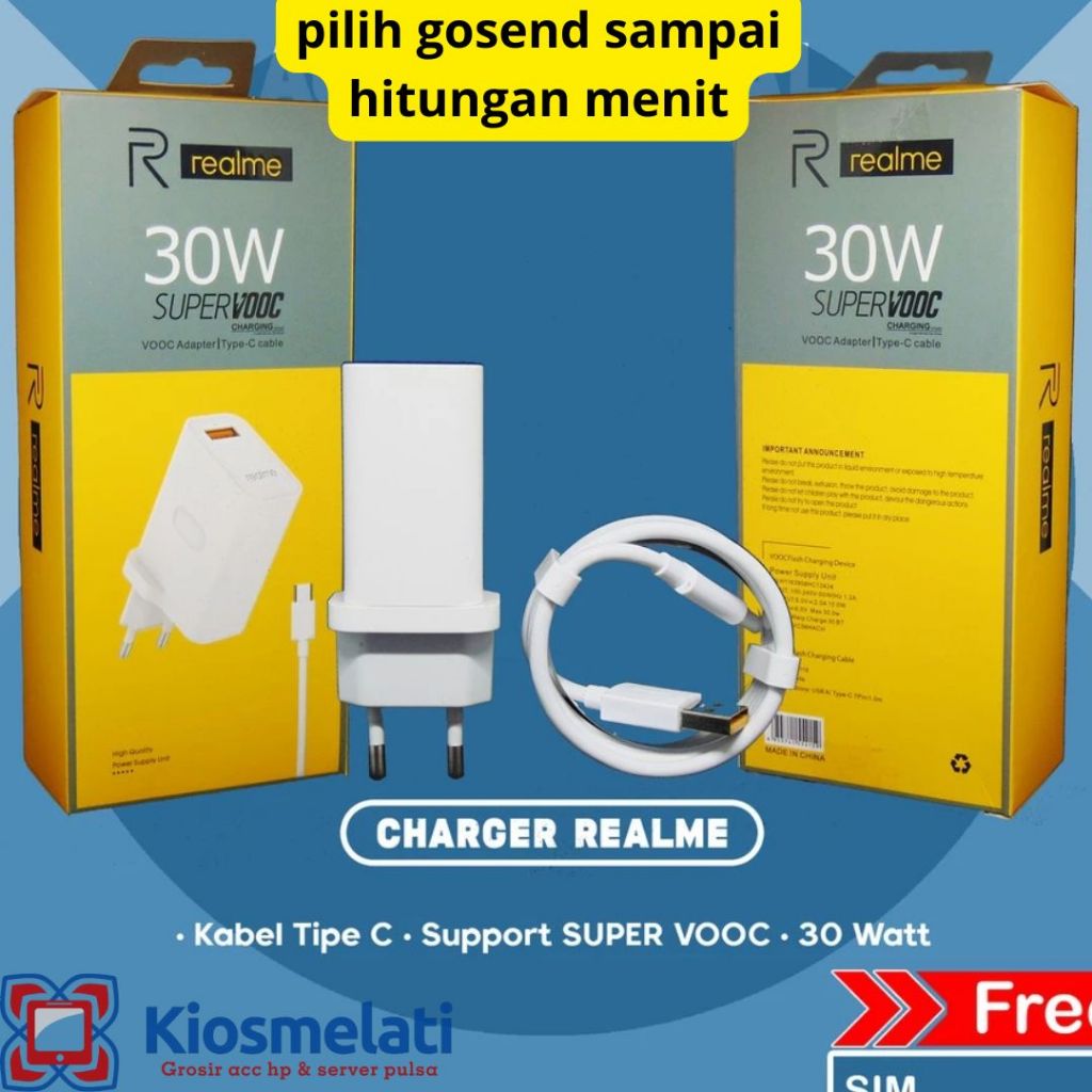 เครื่องชาร์จ Realme ของแท้ Type C Super VOOC 30/33W Fast Charging Type C/micro ของแท้