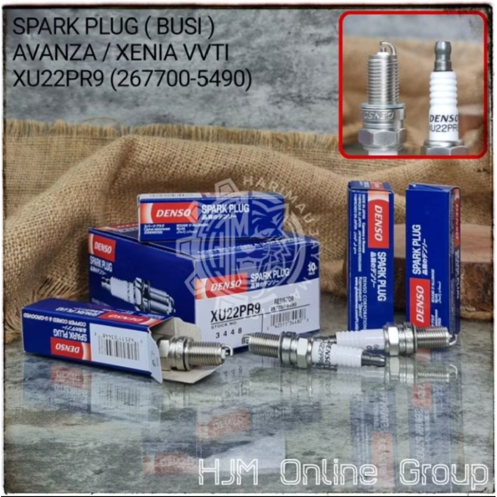 หัวเทียน/Busi Denso XU22PR9 Toyota Avanza, Xenia, Rush, Terios, Grand Max, Luxio