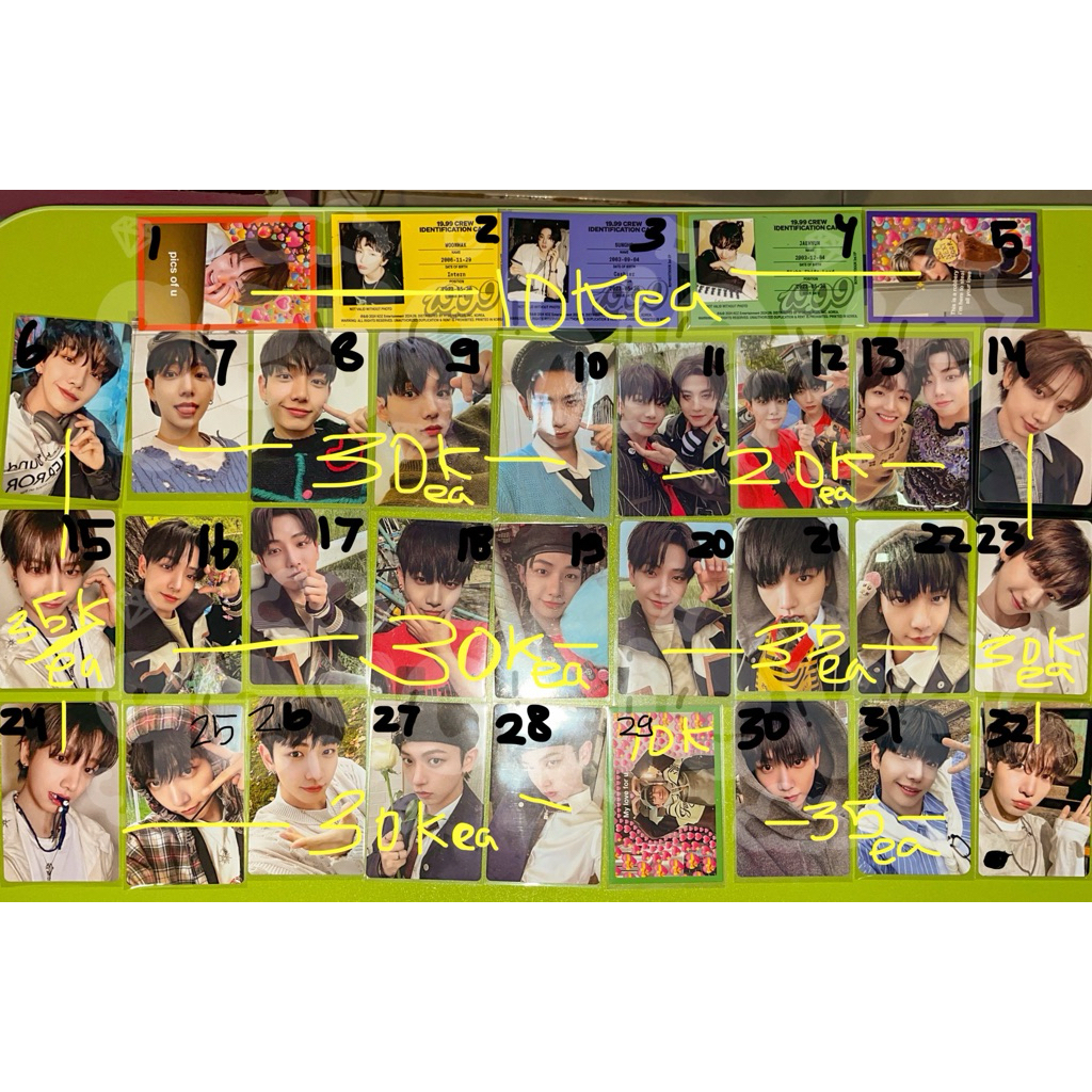 [READY] Photocard Manyung Jaehyun Leehan Riwoo Taesan Sungho BOYNEXTDOOR