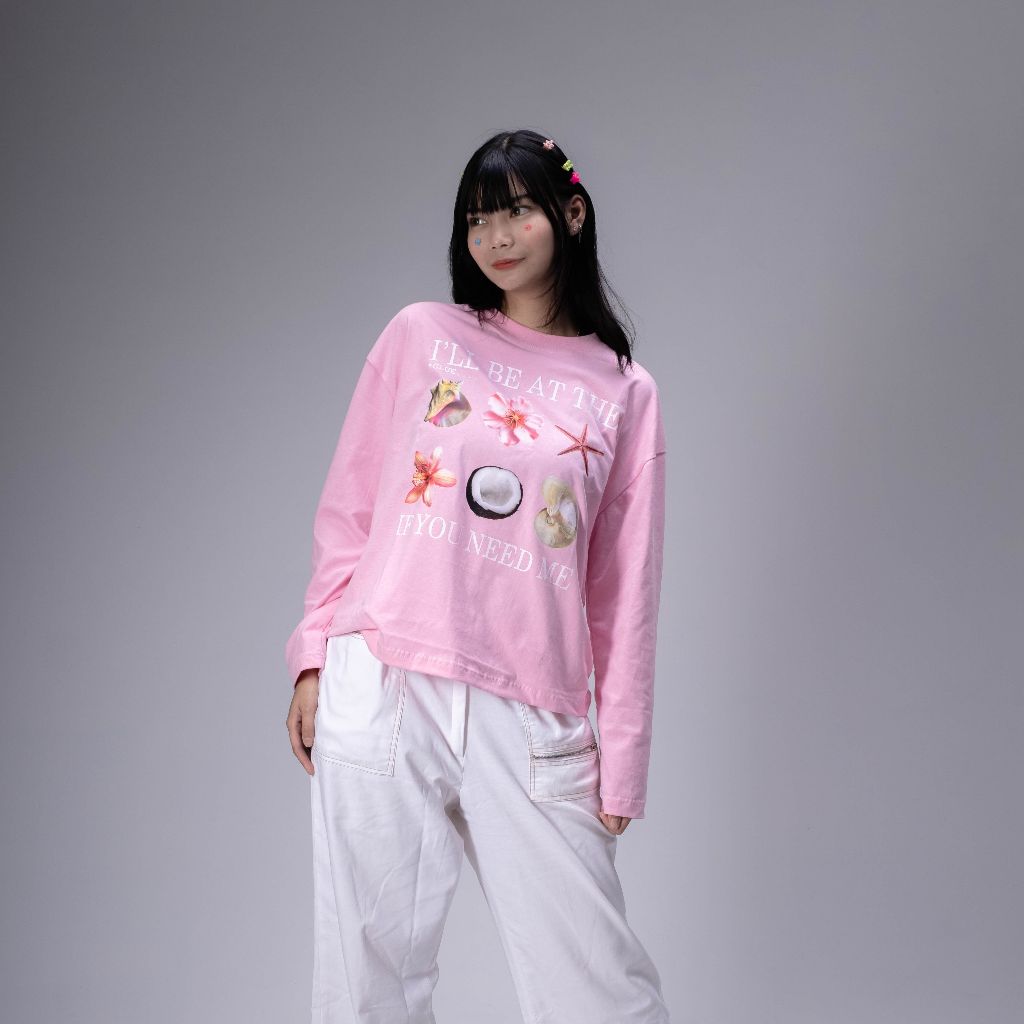 Longsleeves Boxy Fit ill be at - Baby Pink Bedda