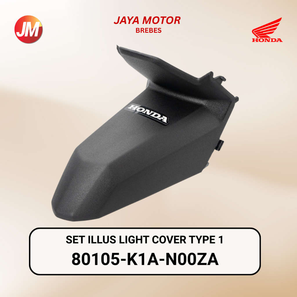 80105K1AN00ZA - ฝาครอบไฟป้ายทะเบียน - ชุดฝาครอบพลาสติก Illus ฝาครอบไฟ Type 1 Deluxe Street Bit Bet ก