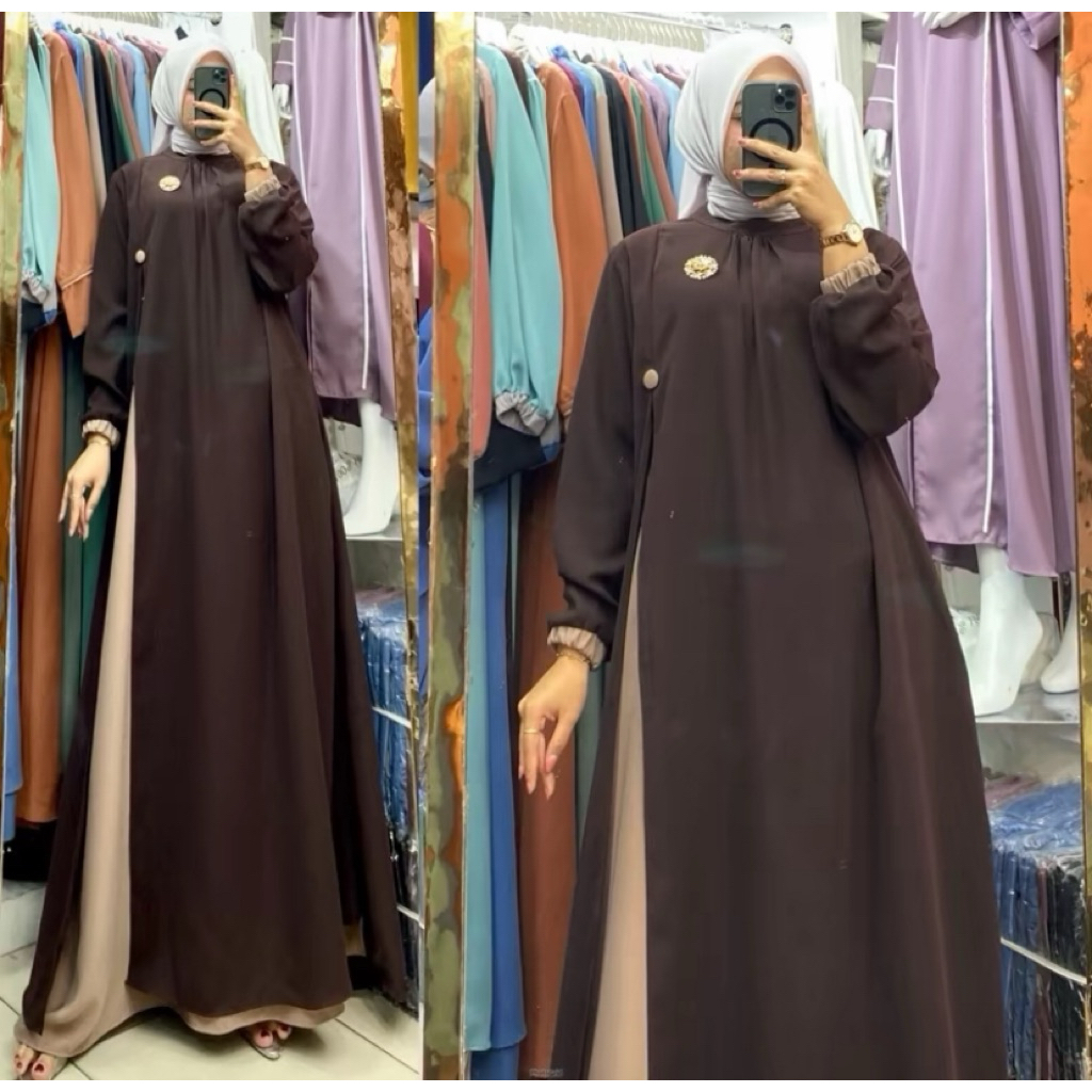 FAZENA Premium Plain Gamis Dress//ชุดเครื่องแบบปาร์ตี้//ชุดศึกษาอิสลาม