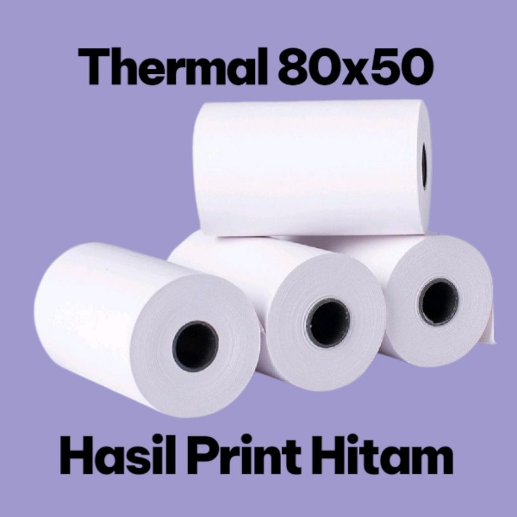 กระดาษความร้อนแคชเชียร์ 80x50 - กระดาษความร้อน 80x50