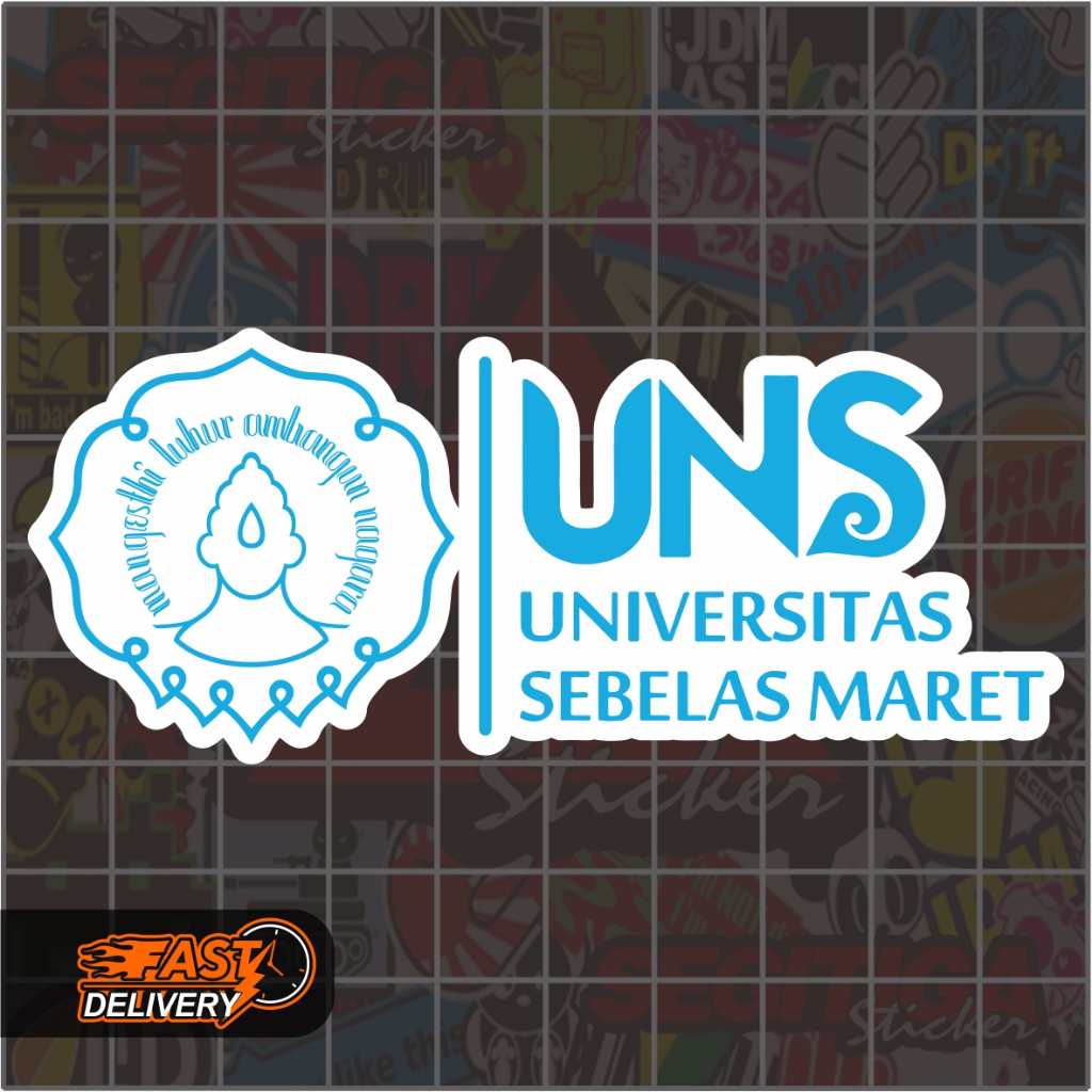 สติ๊กเกอร์มหาวิทยาลัย UNS Eleven March ขนาด 9.5 x 4 ซม