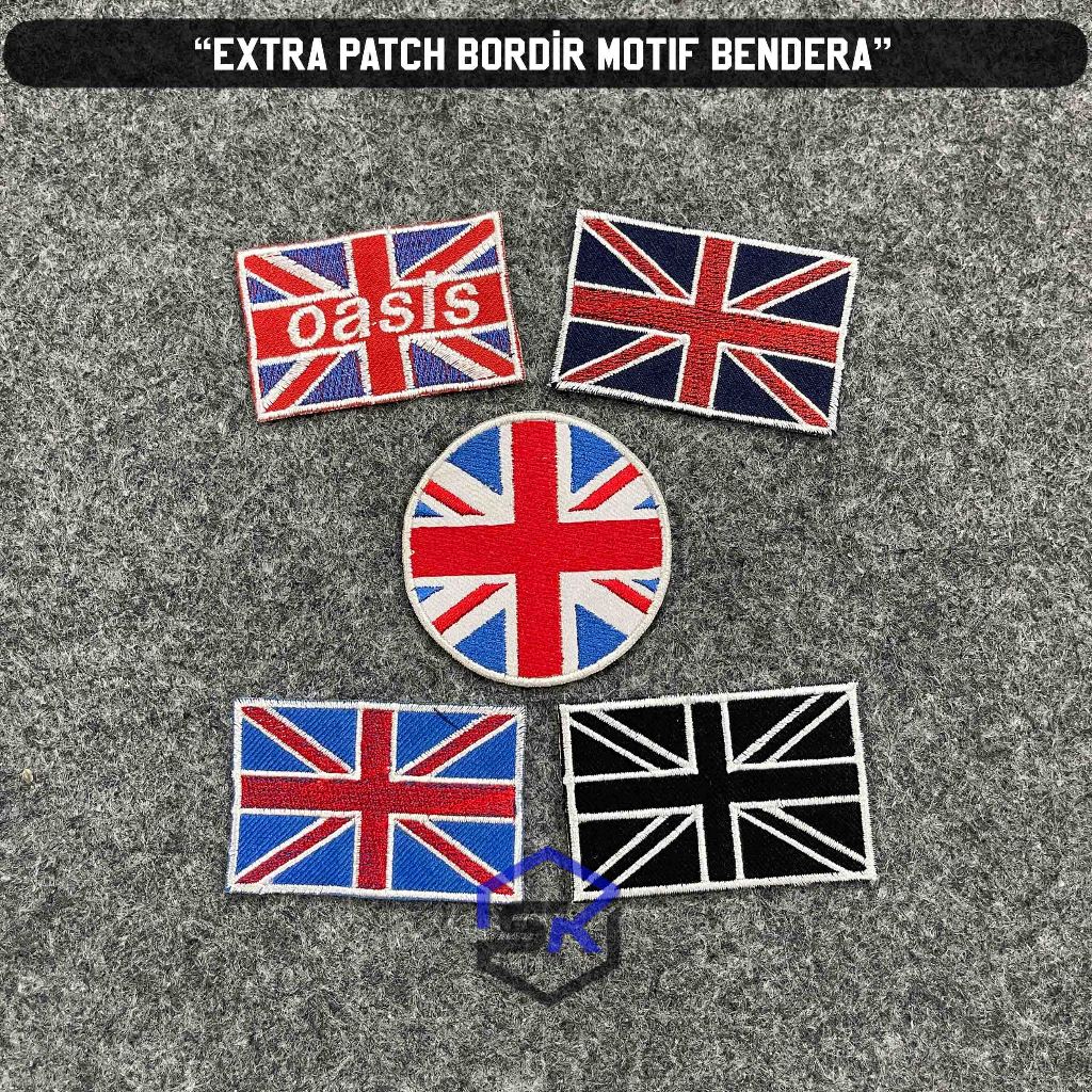 ENGLAND FLAG EMBROIDERY PATCH / ENGLAND SEWING PATCH อุปกรณ์เสริมเสื้อผ้า UNIFORM PATCH