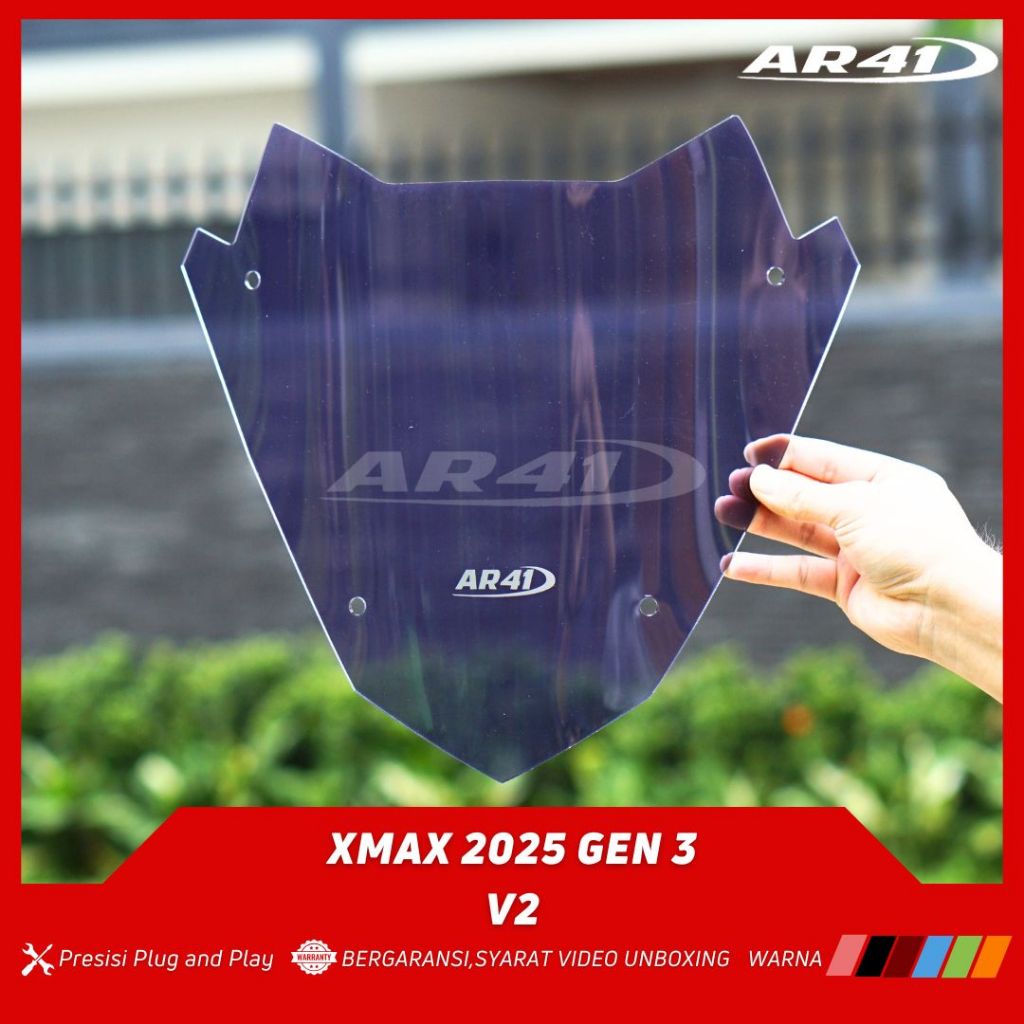 ที่บังแดดกระจกหน้ารถมอเตอร์ไซค์ | Yamaha XMAX NEW เชื่อมต่อ GEN 3 2025 | V2 AR41