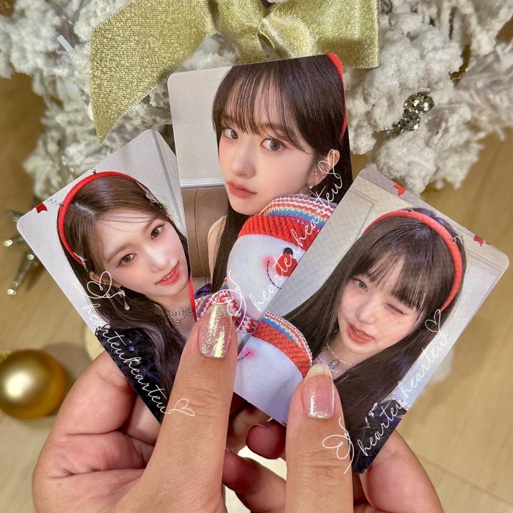Hearteuhearteu [READY STOCK INA] [OFFICIAL] IVE Jang Wonyoung, Ahn Yujin, Leeseo Photocard, จาก POB 
