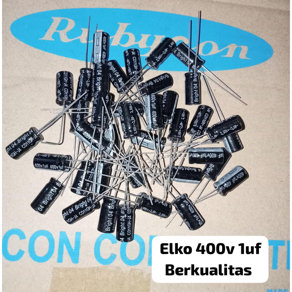 10 ชิ้น Elko 400v 1uf Elco 400v 1uf