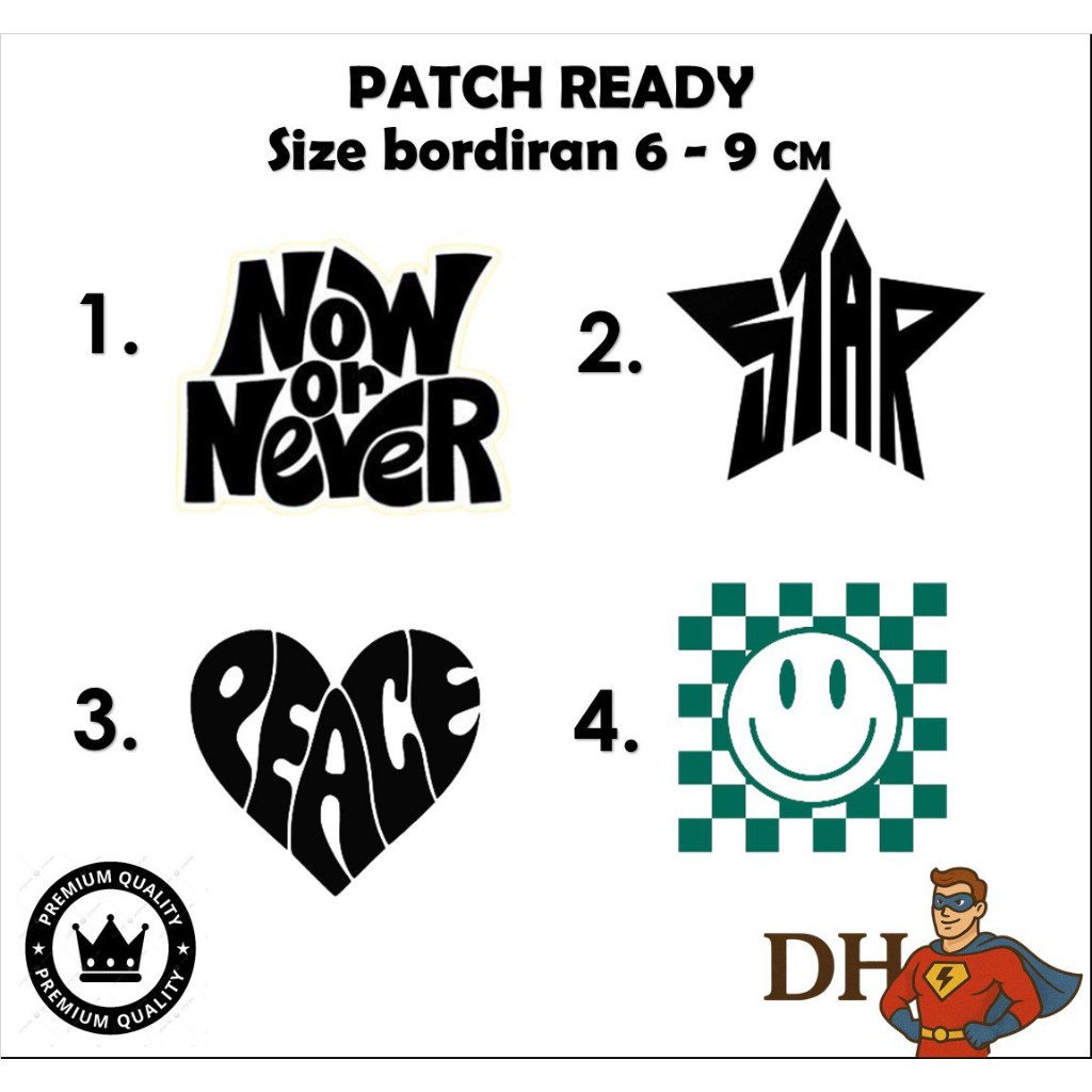 COOL LOGO PREMIUM EMBROIDERY PATCH 32 - DH