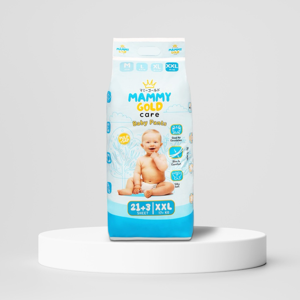 MAMMY GOLD BABY PANTS M31+3 L27+3 XL23+3 XXL21+3 (ฟรี SAMPLE)
