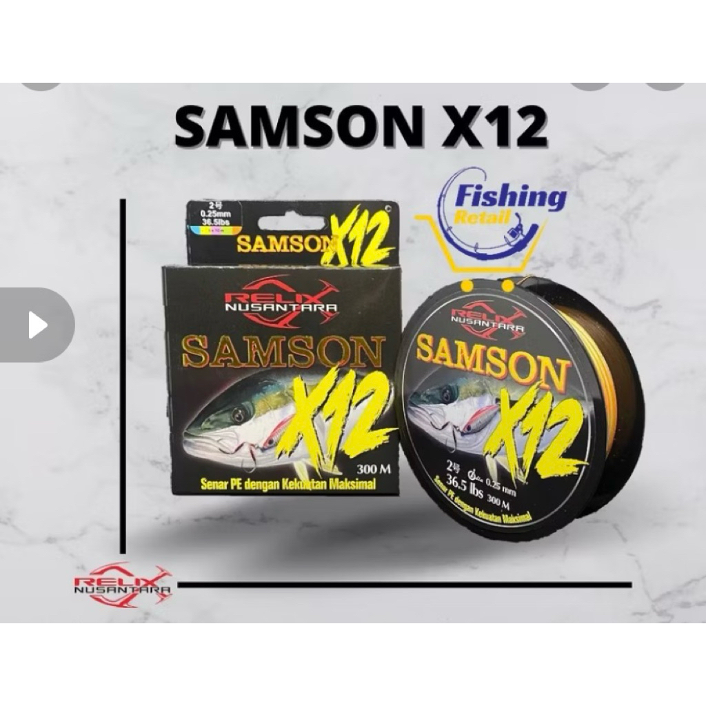 STRING PE RELIX NUSTARA SAMSON X12 PE 3 300 เมตร