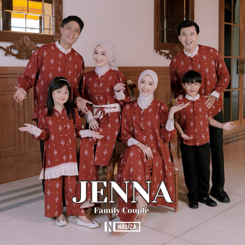 Naliza - Jenna Family Set Couple / Family Srimbit / Family Couple Clothes / Couple Outfit