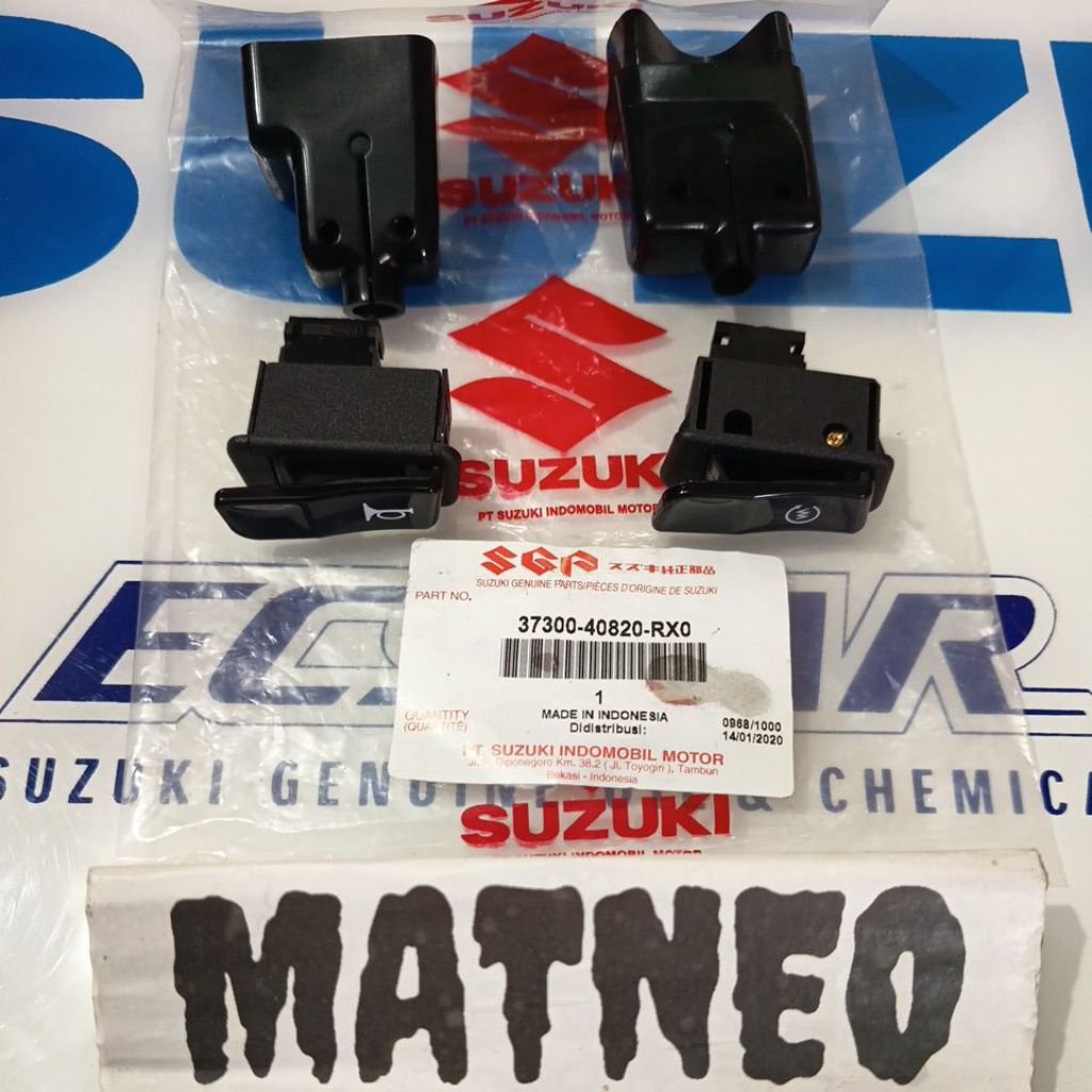 TOMBOL ชุดปุ่มสตาร์ท ปุ่มแตร suzuki ที่อยู่เดิม sgp 37300-40820-RX0