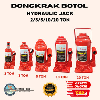 Dongkrak Botol Hidrolik Kapasitas 2/3/5/10/20 Ton Untuk Mobil Pribadi, Truk kecil dan Truk Sedang