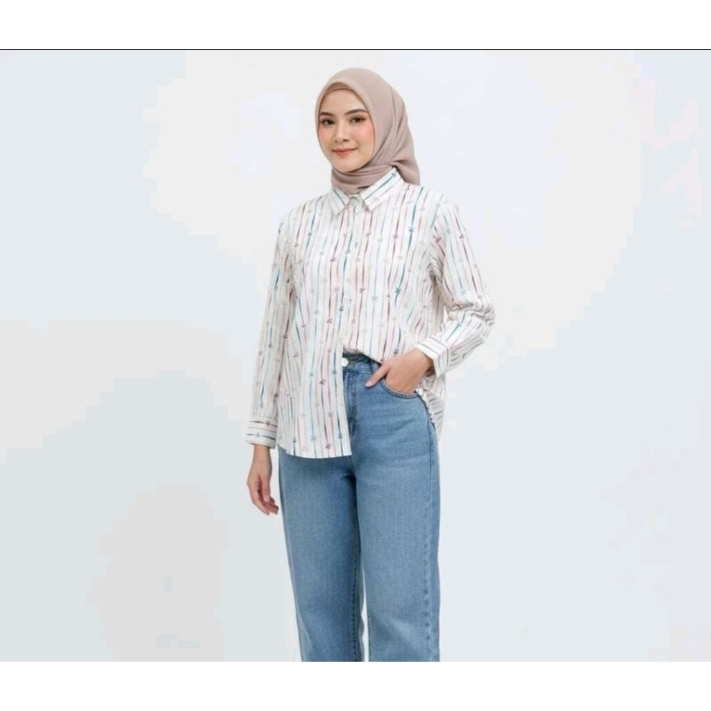 LOVITA เสื้อท็อปผู้หญิงไซส์ใหญ่ |วัสดุมิราเคิลคอตตอน |ท็อป LD 110 - LD 140