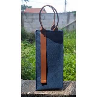 tas souvenir, tas denim import, tas botol souvenir, godiebag, giftbag, tas tenteng murah