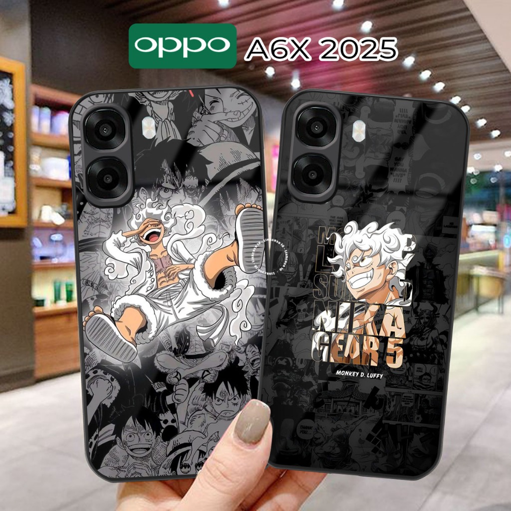 HP ล่าสุด Oppo A6x Glass Softcase กล้องป้องกันเคสโทรศัพท์ [LL61] เคสโทรศัพท์ Oppo A6x