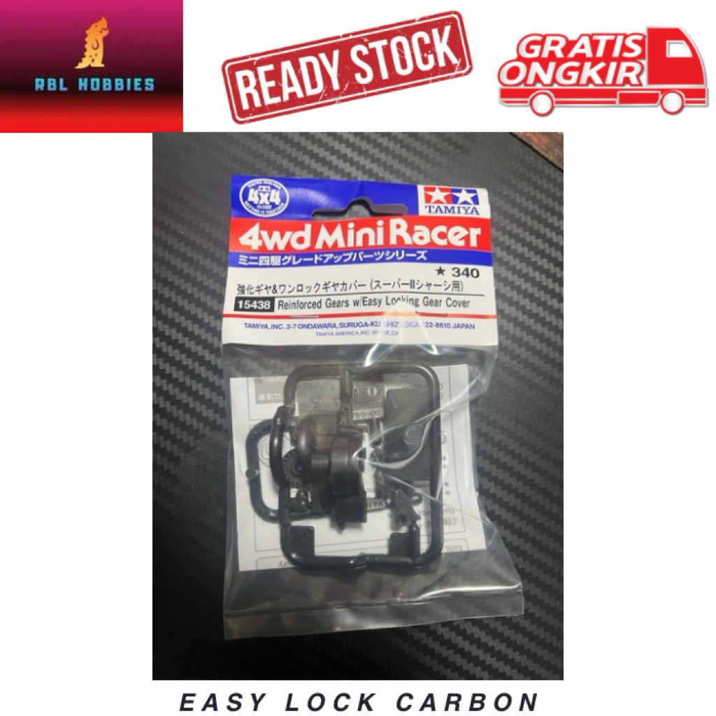 Tamiya 15438 Easy Lock Carbon Super 2 แชสซีชุดหลวมดั้งเดิม Mini4WD