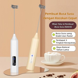 Frother Kopi dan Mixer Telur Elektrik Mini Food Grade, Pengaduk Tangan untuk Rumah Tangga