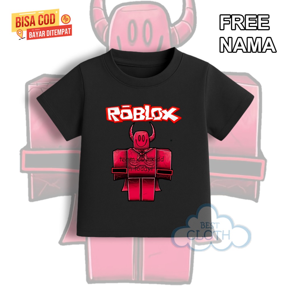เสื้อยืดเด็ก - Roblox Team Coolkidd - Unisex - ชื่อฟรี