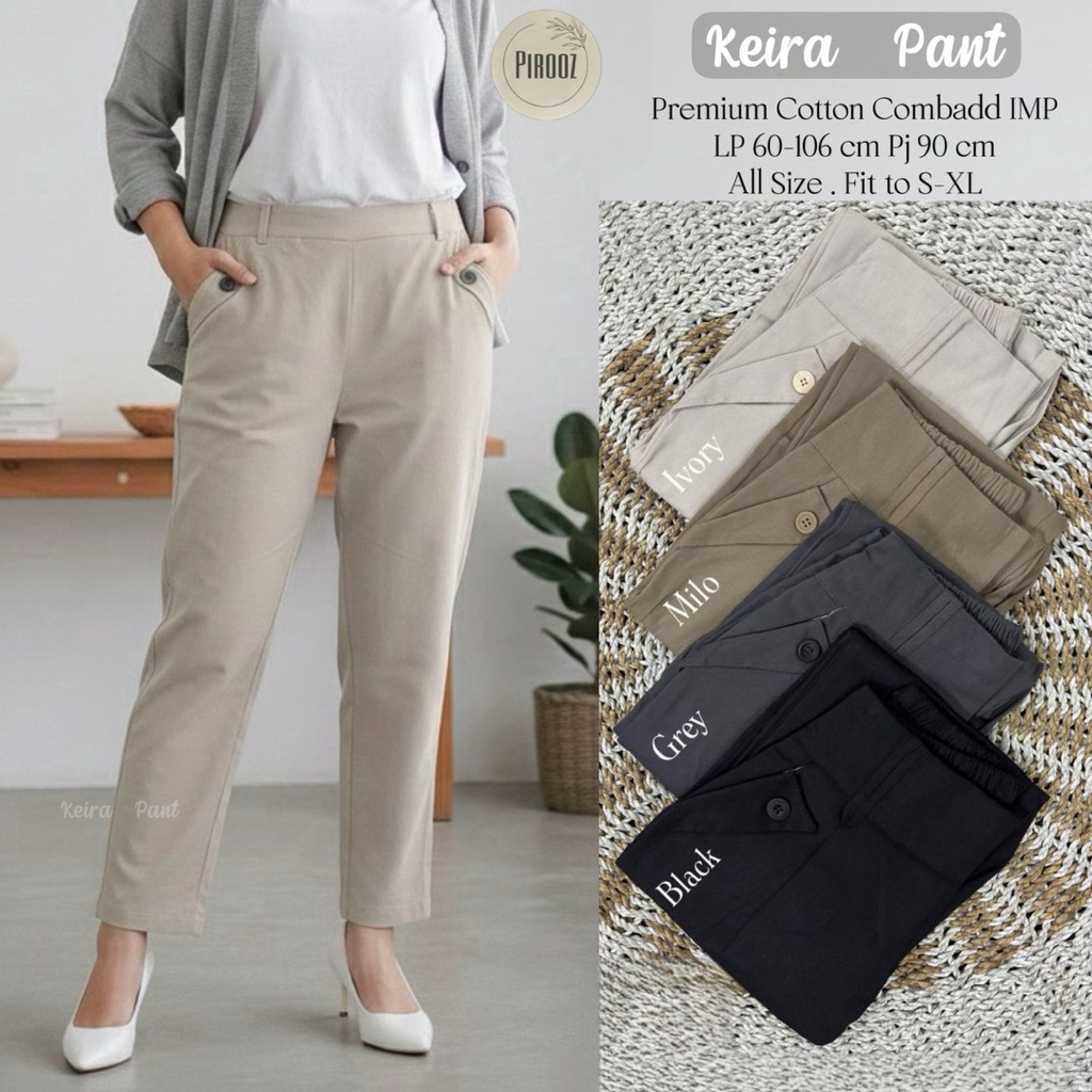 NO CANCEL• Kiira Pant• กางเกงขายาวผู้หญิงธรรมดา