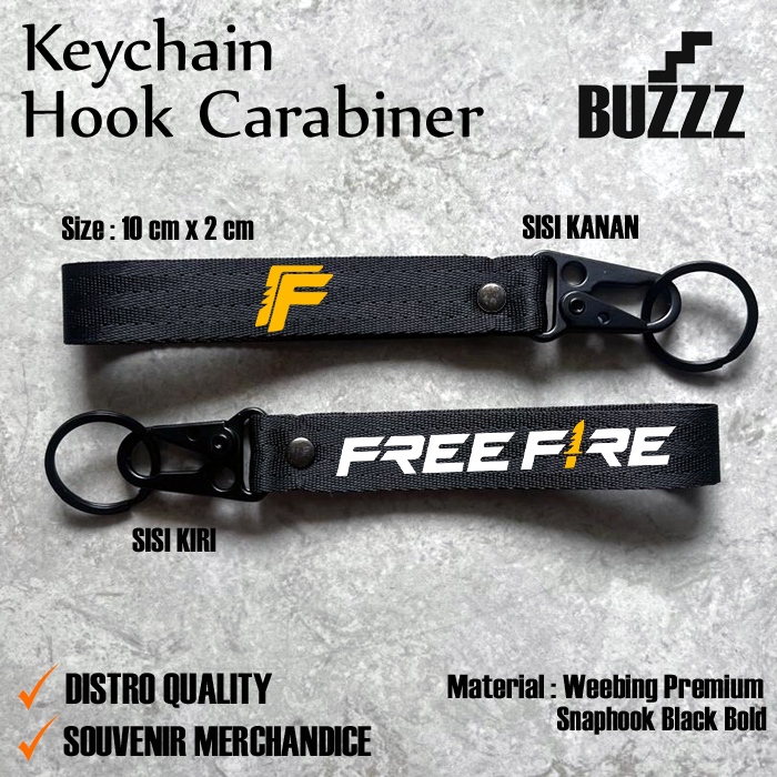 GANTUNGAN FREE FIRE KEYCHAIN - FF KEYCHAIN - FREE FIRE CARABION - FREE FIRE KEYCHAIN