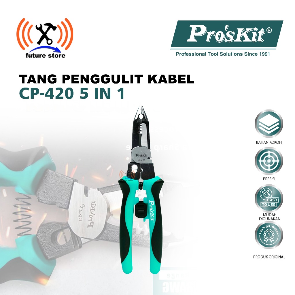 PRO NGYKIT CP-420 ORIGINAL 5 IN 1 CABLE STRIPING PLIERS - ORIGINAL PROBUNDLESKIT CP-420 MULTIFUNCTIO