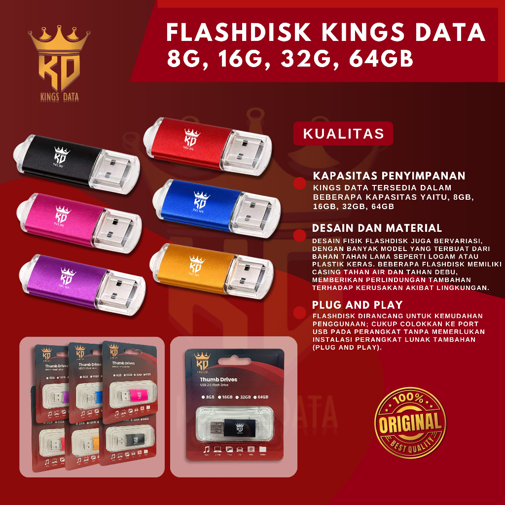 KINGS DATA - แฟลชดิสก์ 4 GB