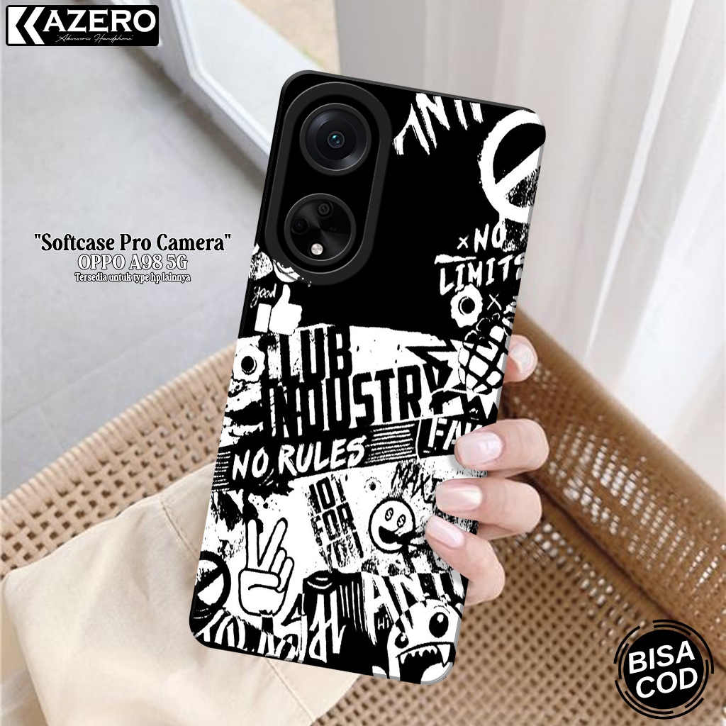 เคส OPPO A98 5G ล่าสุด - เคสแฟชั่น Aesthetic - OPPO A98 5G Softcase - กล้อง Pro - เคส OPPO A98 5G - 