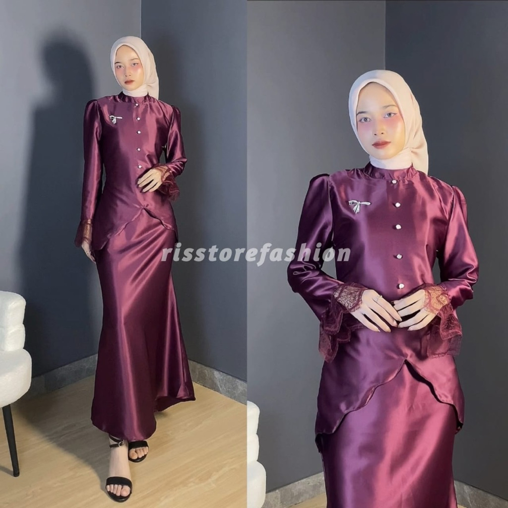 RISSTORE | AyunaชุดมาเลเซียEid Gamisชุดเชิญจบการศึกษาหมั้นเพื่อนเจ้าสาวงานแต่งงานSlim Body Fit Mermaidล่าสุดแฟชั่นของผู้หญิง2026 ราคา ถูกที่สุด ดีลบีเคเค แกลเลอรีภาพที่ 3