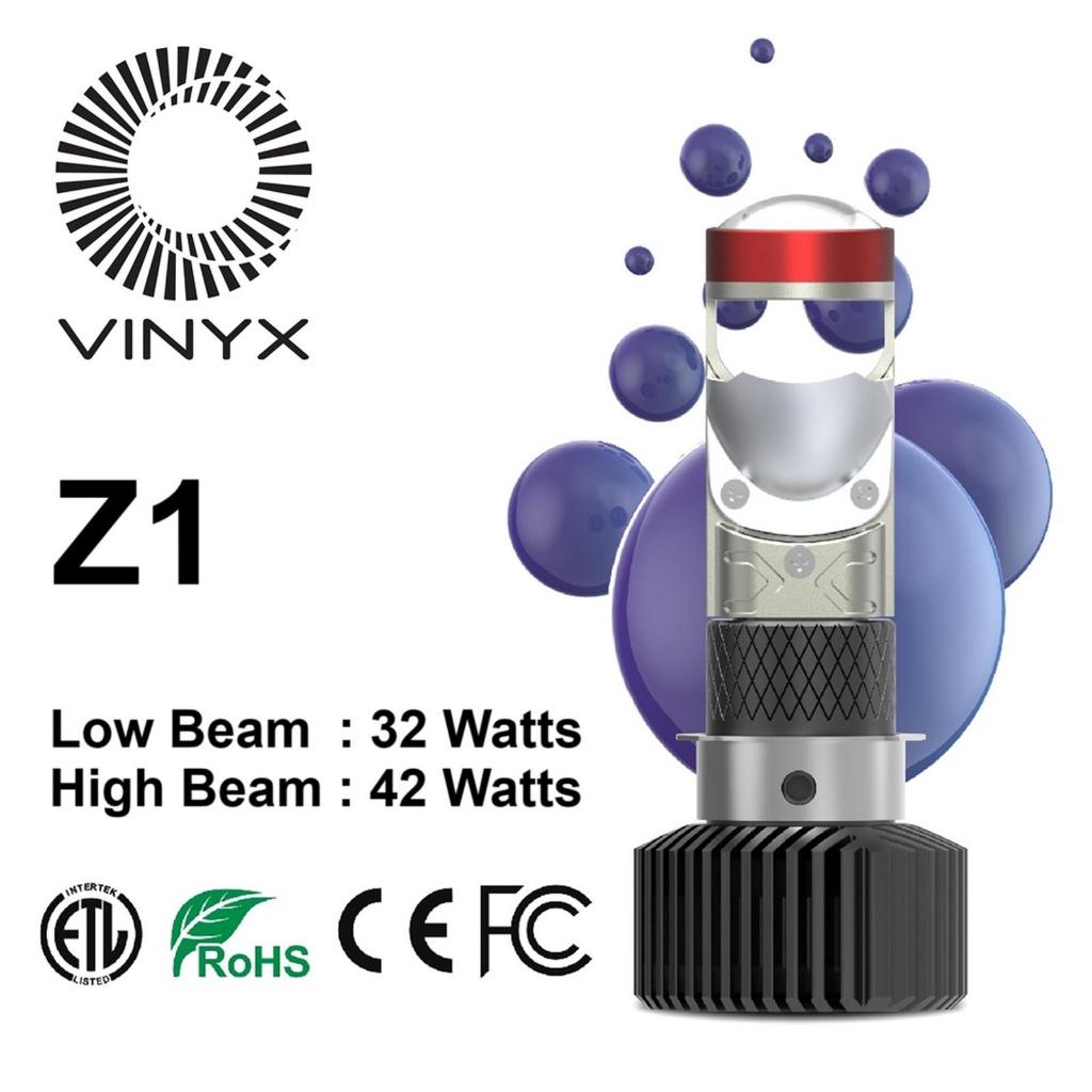 Vinyx Z1 ไฟหน้า LED H6 H4 H7 6000K 50K ชั่วโมงสากล